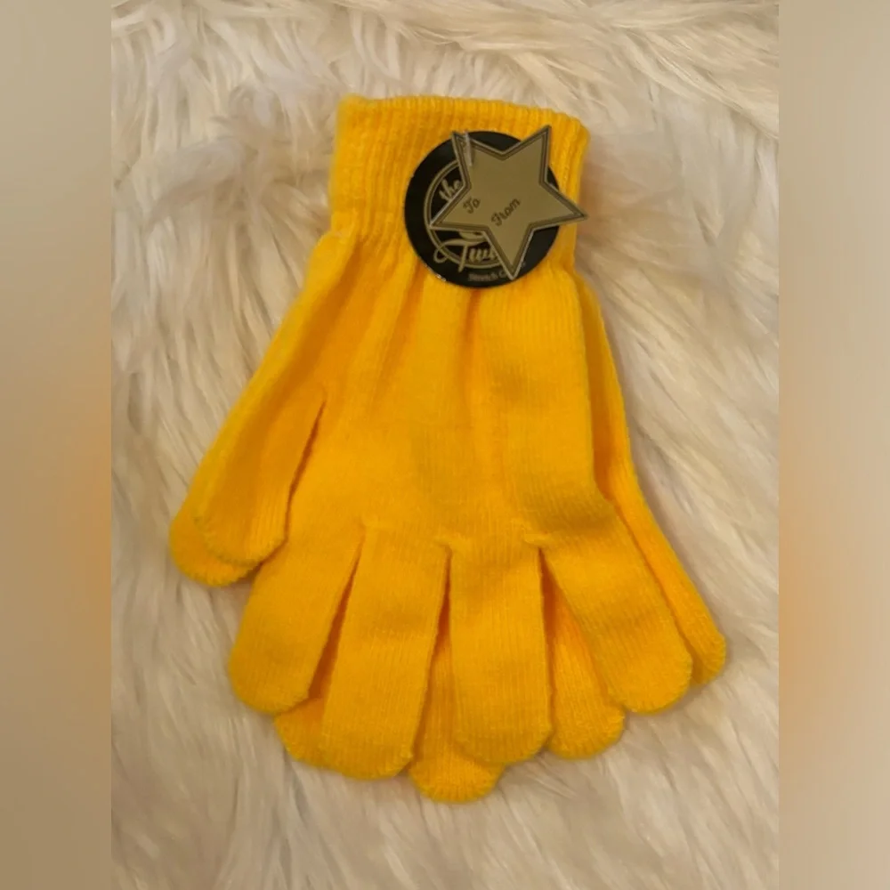 Winter Colored Knit Gloves in multiple colors, one pair